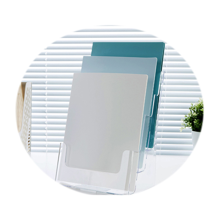 Clear Plastic Table Menu stand Card Display Upright Ad Photo Picture Portrait Frame Acrylic Sign Holder Display Stand