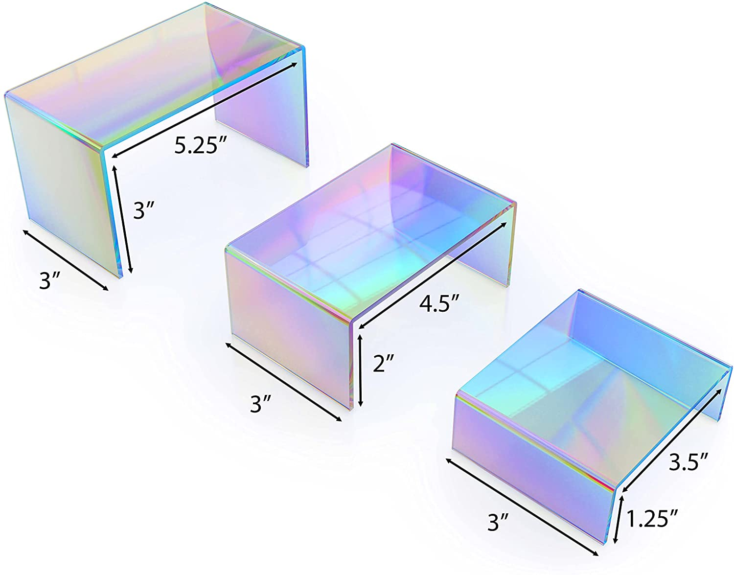 Rainbow U frame acrylic frame hand ornaments display frame plexiglass shoe bracket custom display