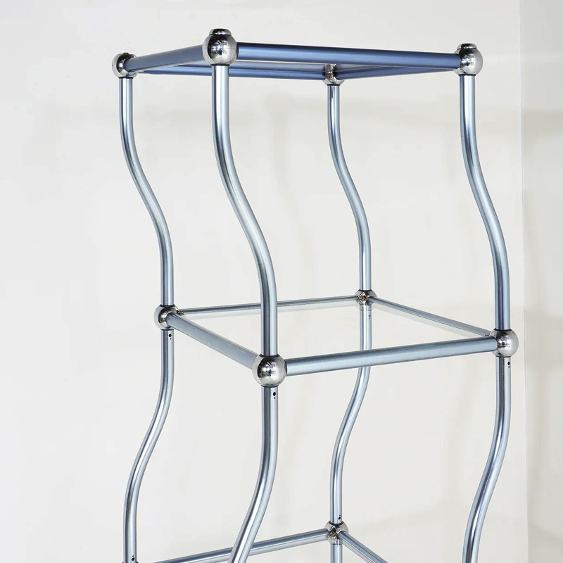 High quality thickened aluminum alloy dancing display shelf Manufacturer,Customized 3, 4, 5 layer dancing shelf