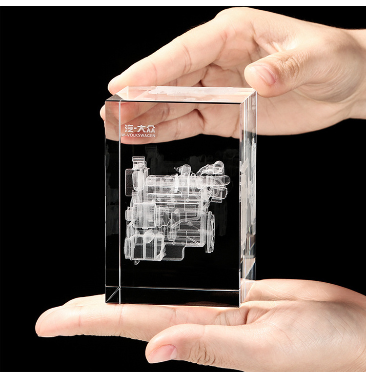 Factory Custom Inside Embedded Acrylic Lucite Block Clear Acrylic Insert Elements Logo Block Acrylic Cubes