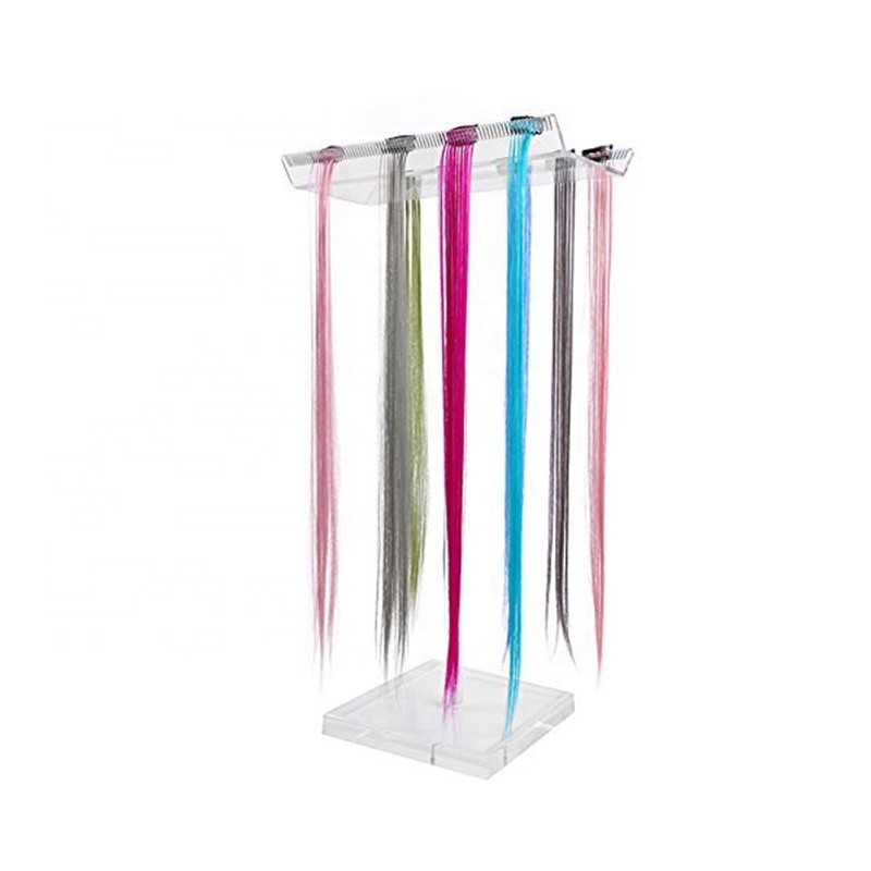 Best Selling  Acrylic Hair Extension Display Weaving Holder Beauty Salon Wig Stand Rack