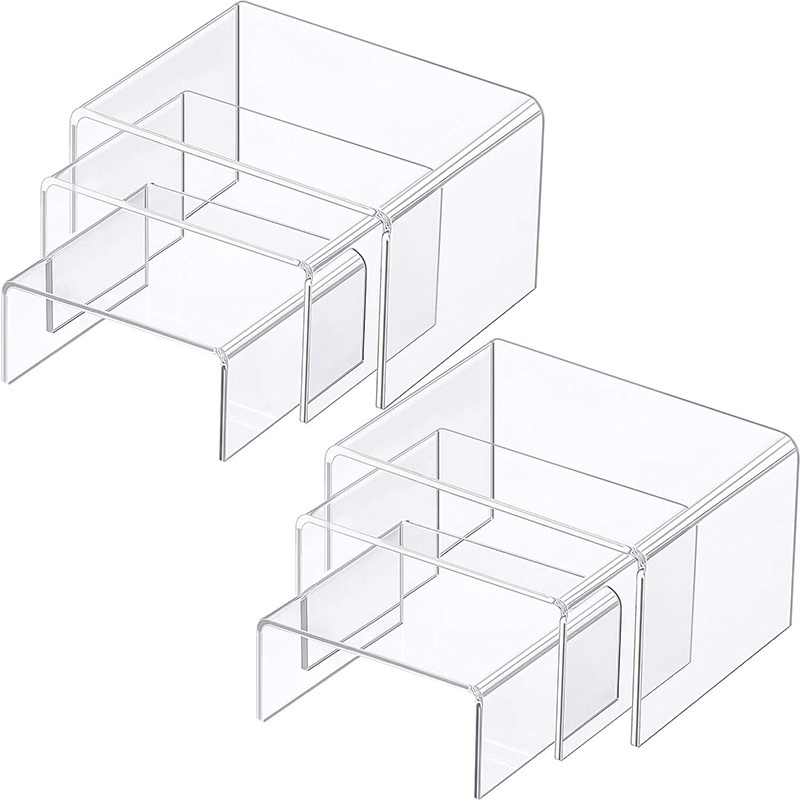 Jewelry Display Riser Shelf Showcase Figure Collection Jewelry Cup Cake Buffet Acrylic Display Risers Stand