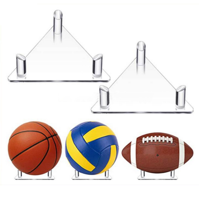 Custom size clear crystal sphere stand Manufacturer, Basketball, football ball Acrylic crystal stands