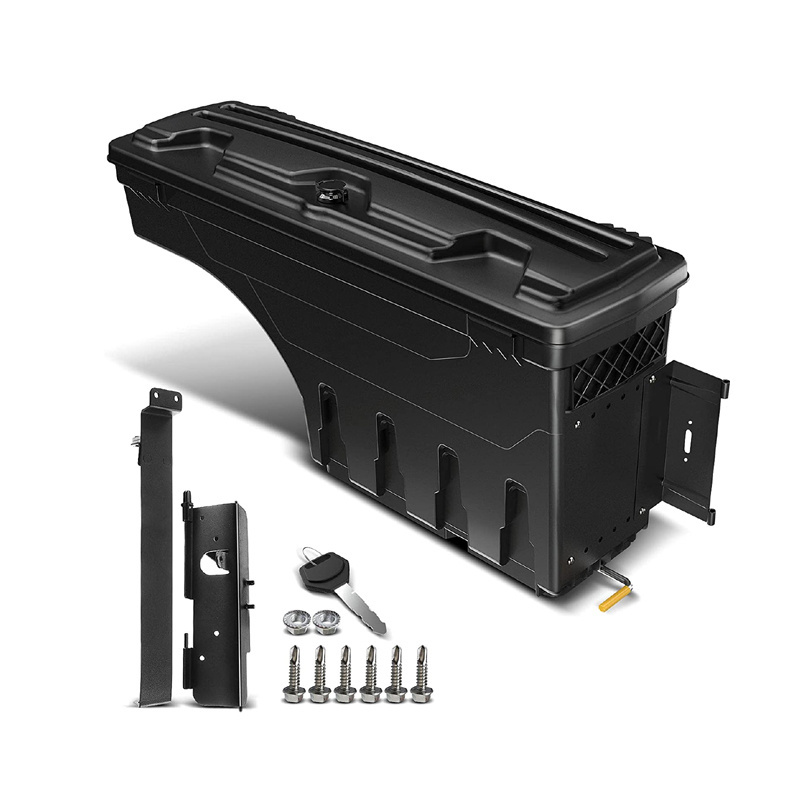 Truck Bed Storage Box Tool Box Use For G M C Canyon 2004-2012 / 2015-2019 Pickup Rear Driver Side Lockable Storage Box