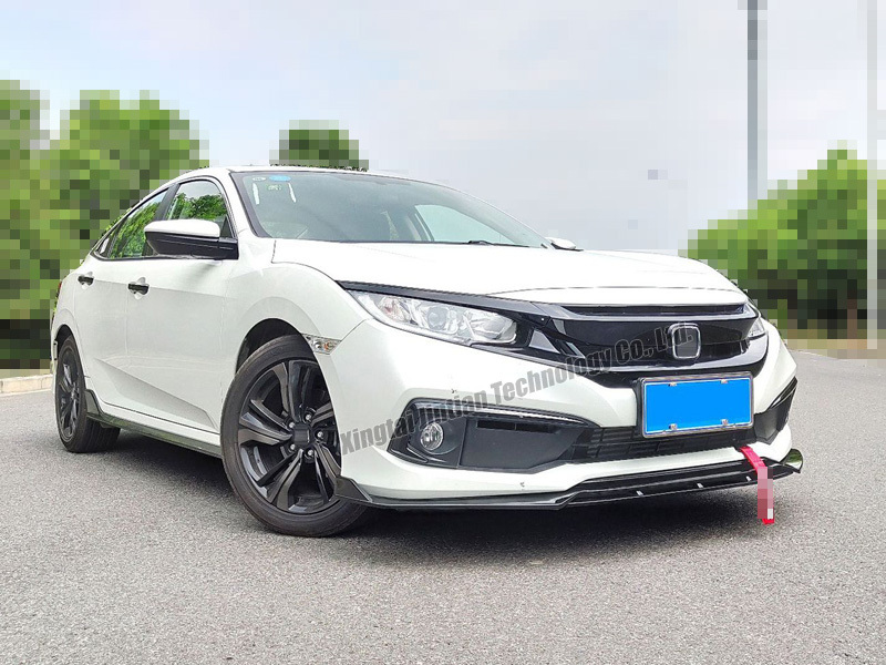 Use For Hon da Civic 10th Gen 2016 to 2019 Front Shovel Body Kit Spoiler Front Bumper Diffuser Protector