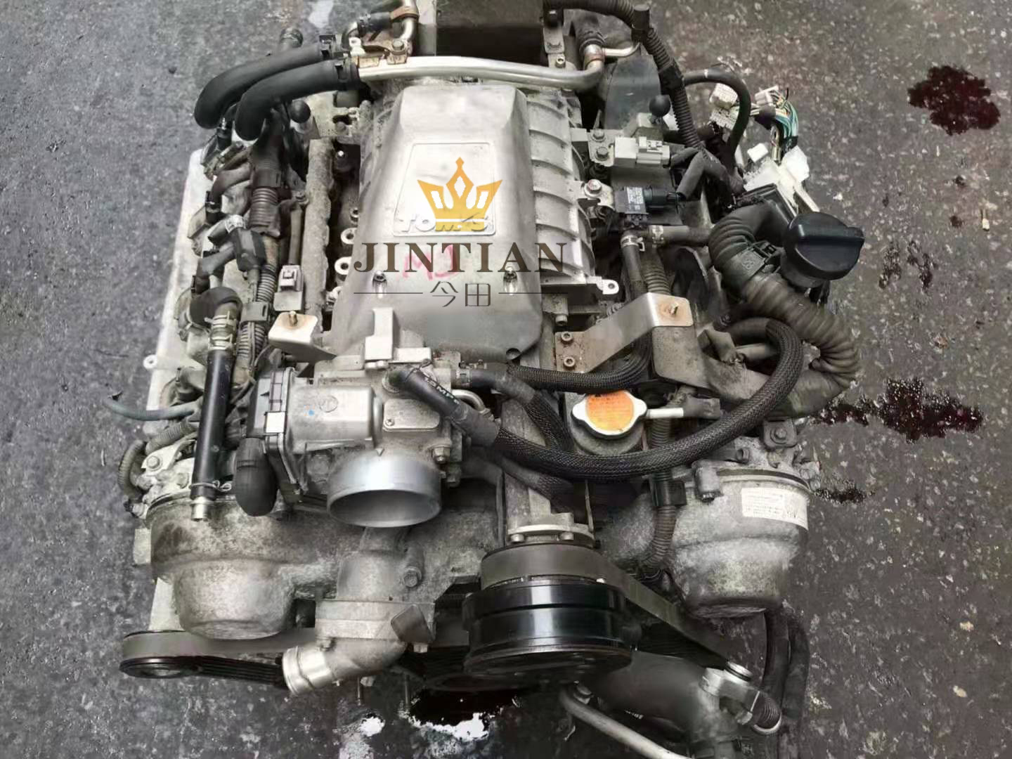 Used 3UZ Complete turbo engine assembly with transmission