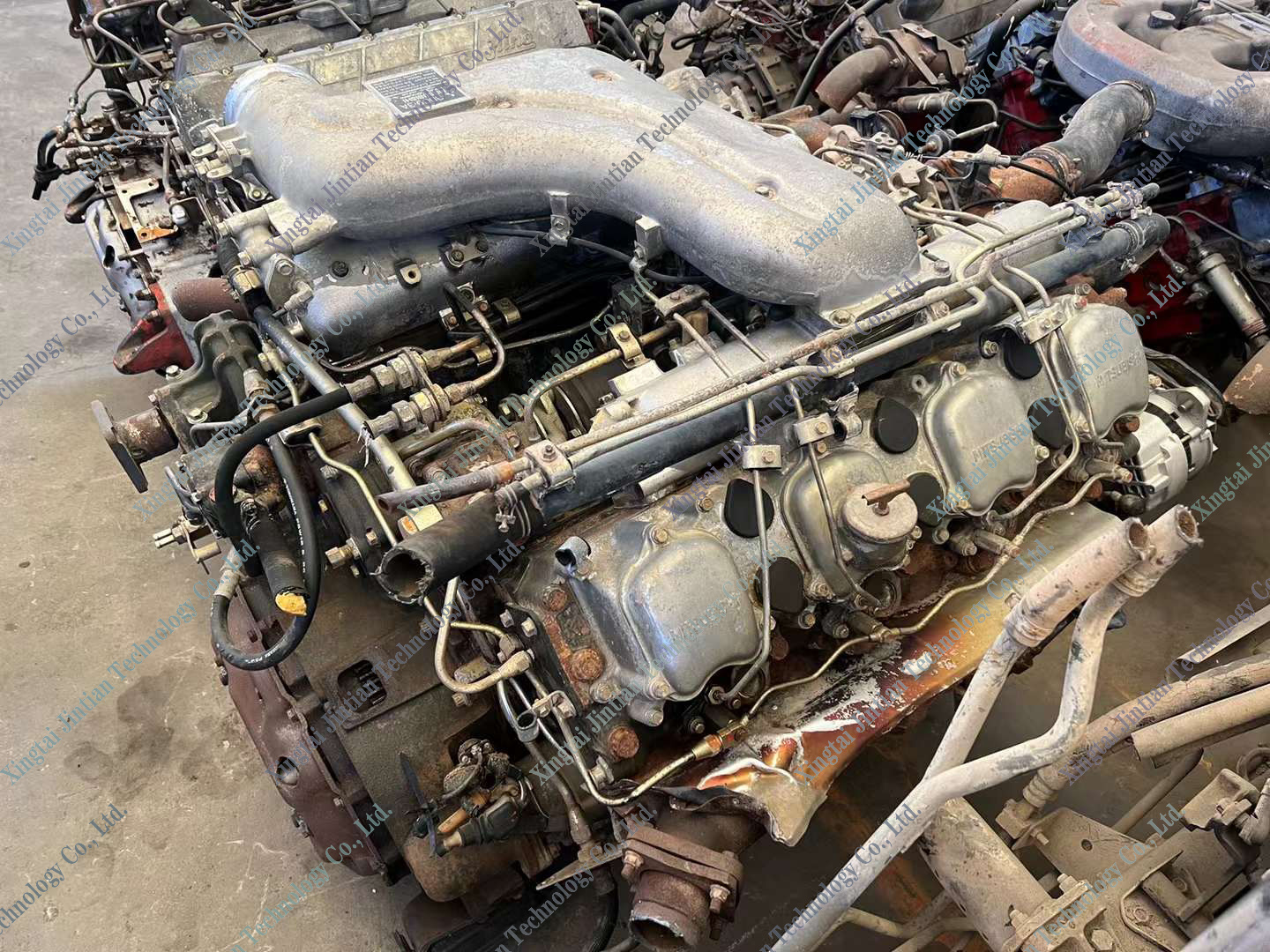 8DC9 used diesel engine assembly 8 cylinders 8DC9-3A engine for Mixing Tank Truck