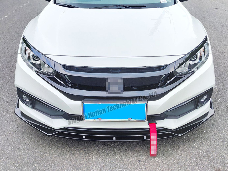 Use For Hon da Civic 10th Gen 2016 to 2019 Front Shovel Body Kit Spoiler Front Bumper Diffuser Protector