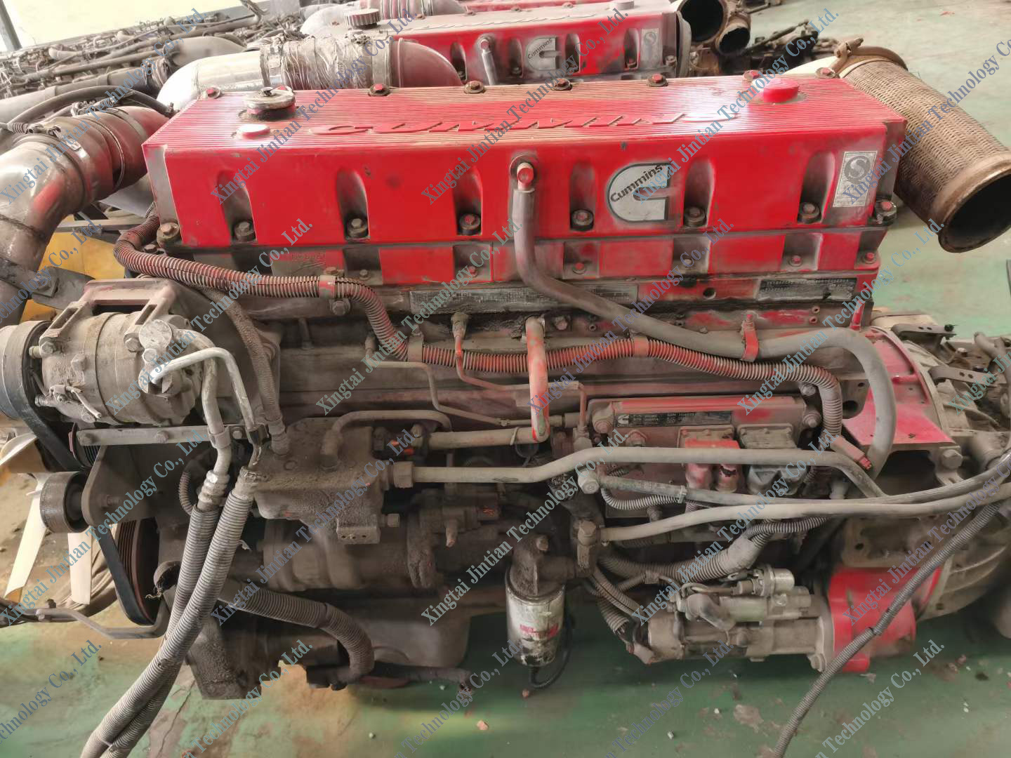 10.8L ISM11 385HP used complete diesel engine with high performance double cylinder head 2 plug for sale