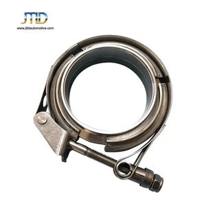 JTLD Heavy Duty 304 Stainless Steel V-Band Exhaust Clamp and Male/Female Flange Set V band Set