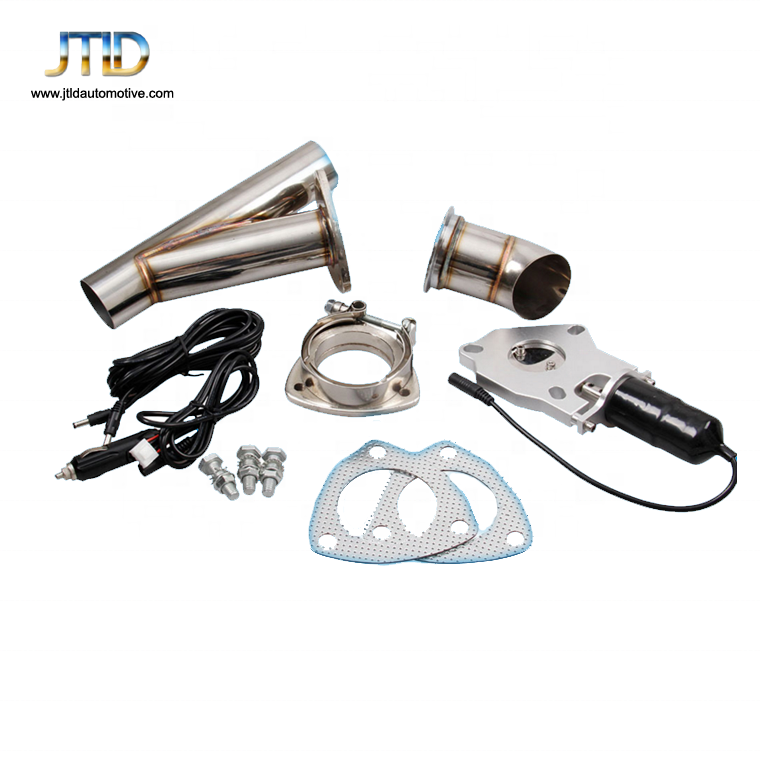 2.5 3 Inch Electric Stainless Exhaust Cutout valve With Remote Control With Cut Pipe Exhaust Cut Out Kit