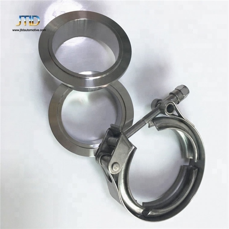 JTLD  High quality Different Size Exhaust system 304 stainless steel V band exhaust pipe clamp