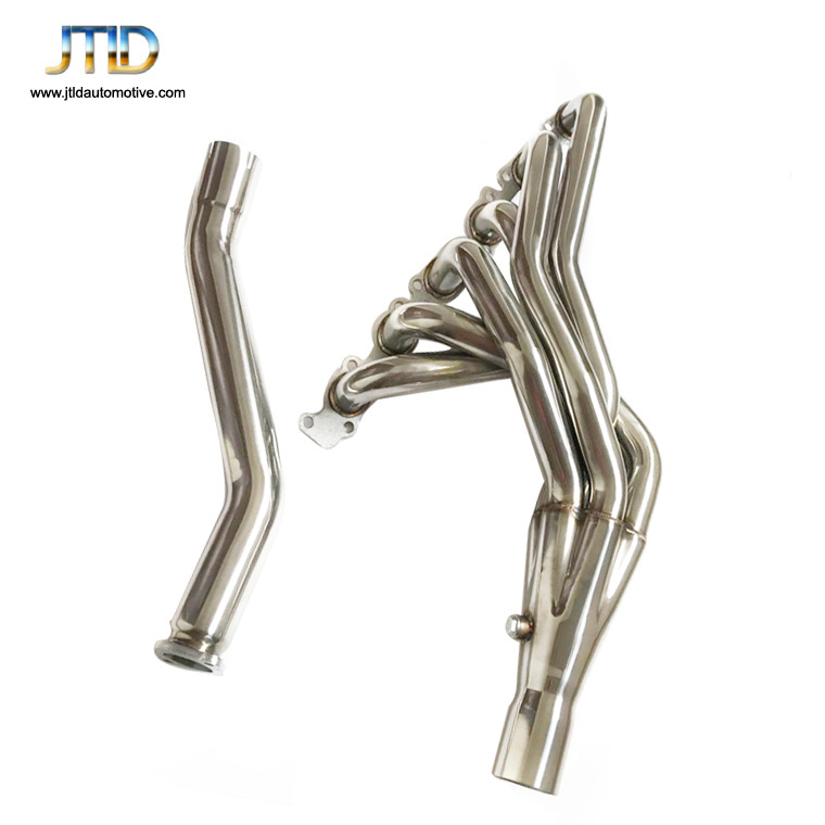 hot sale performance 201 stainless steel polished exhaust header for Toyota Land cruiser 1FZ