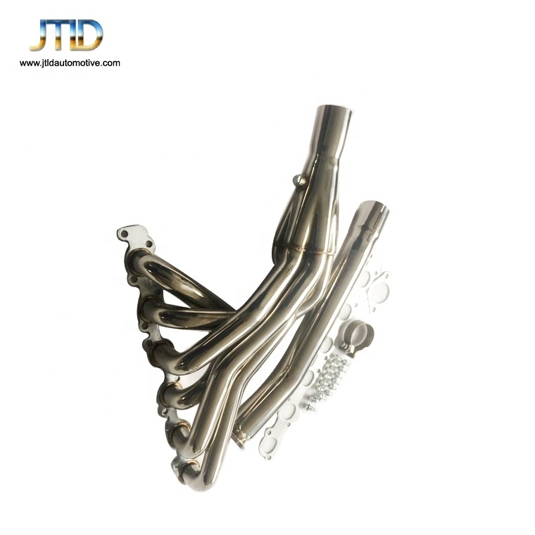 hot sale performance 201 stainless steel polished exhaust header for Toyota Land cruiser 1FZ