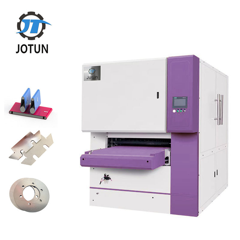 abrasive belt and Rotary brush Sheet Metal Polishing Deburring Machine for stainless steel plate surface