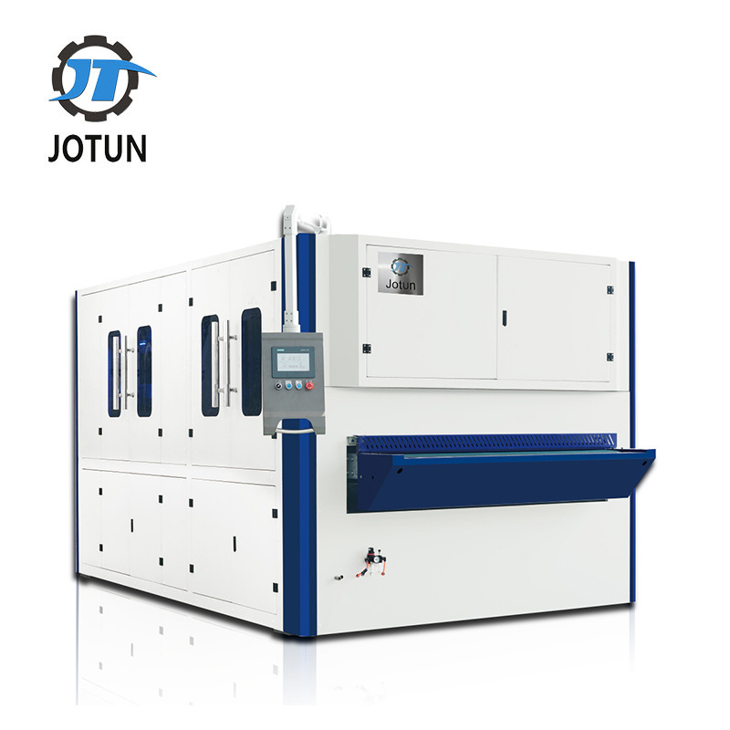 abrasive belt and Rotary brush Sheet Metal Polishing Deburring Machine for stainless steel plate surface