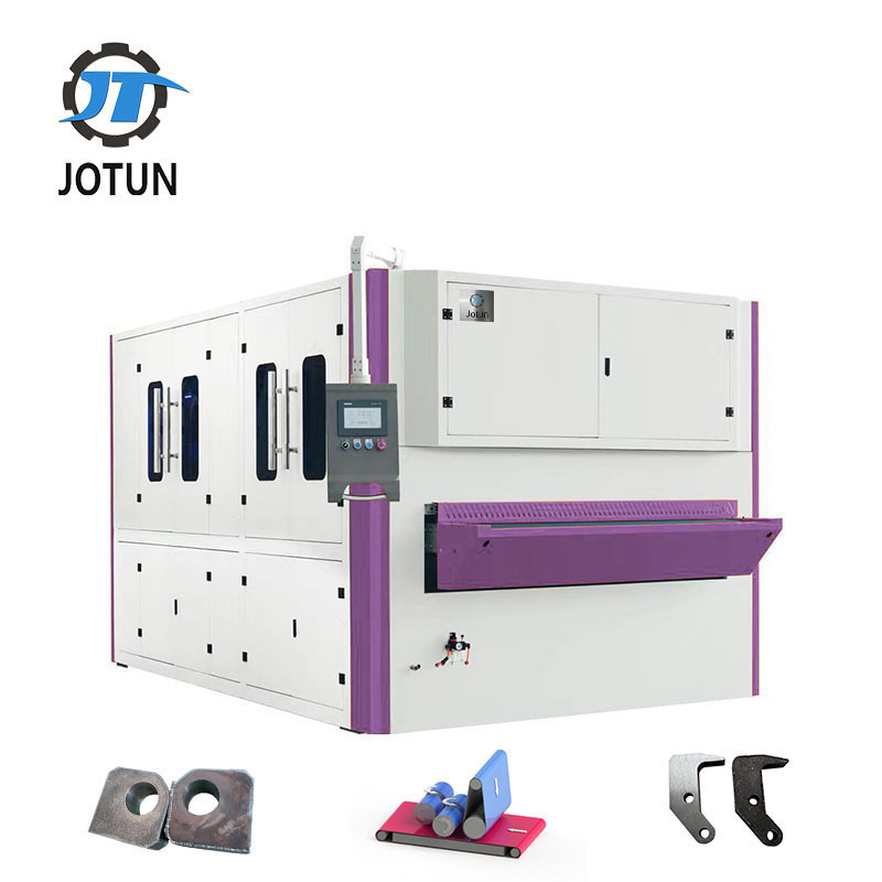 abrasive belt and Rotary brush Sheet Metal Polishing Deburring Machine for stainless steel plate surface