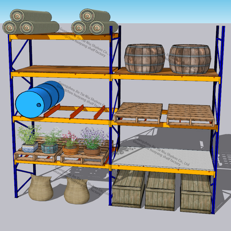 Industrial Warehouse Plastic Bins Stacking Big Bag Racking System Wit Stainless Steel Storage Shelf Rack