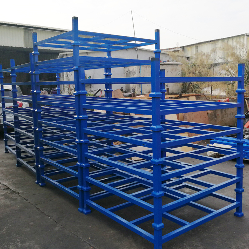 heavy wheel pallet metal corrosion prevention rack stackable rack for warehouse storage