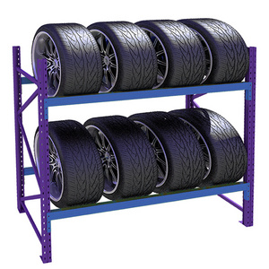 Adjustable tyre steel shelves tires metal shelving wheel band warehouse rack storage shelf for warehouse