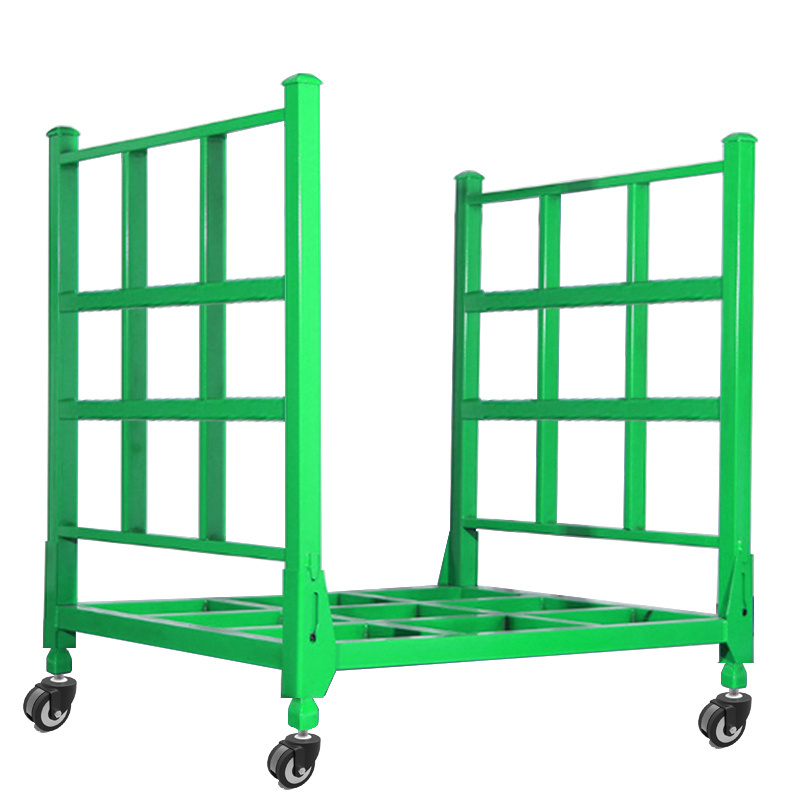 heavy wheel warehouse stacking rack with steel wood plywood panel stackable rack pallet metal for factory