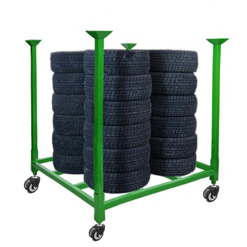 heavy wheel warehouse stacking rack with steel wood plywood panel stackable rack pallet metal for factory