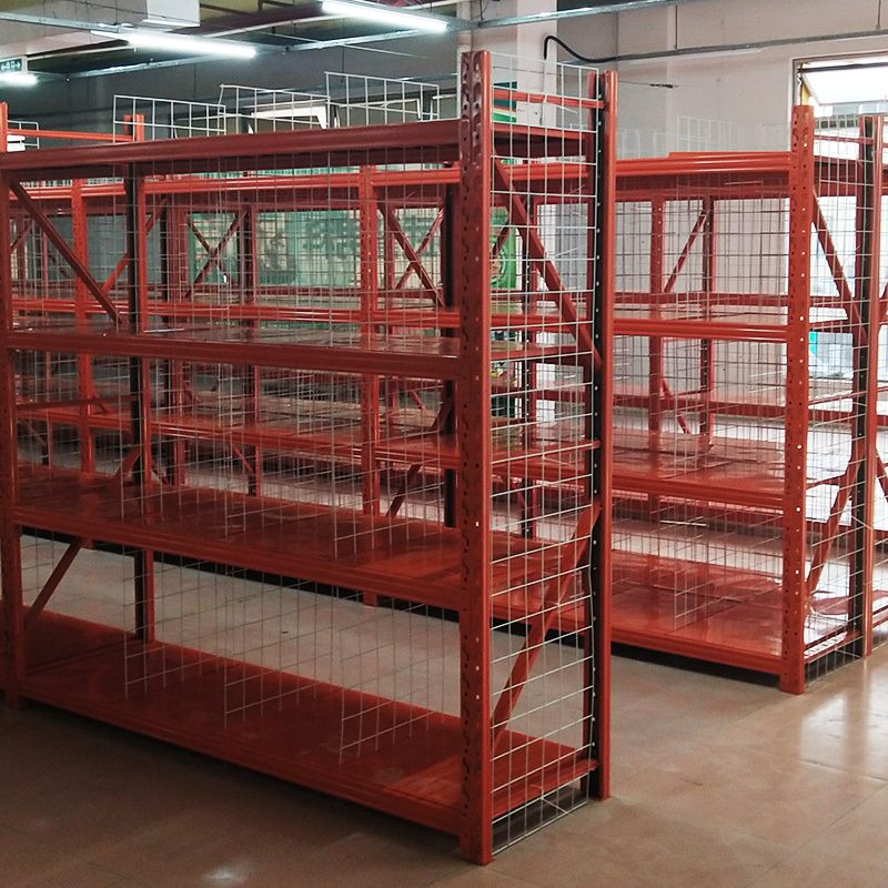 Low cost shelf medium storage racking plate warehouse racks