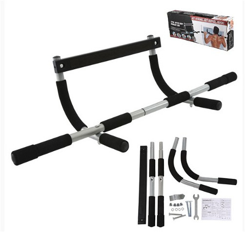 Jointop Exercise Iron Door Gym Bar Horizontal Wall Mount Chin Pull Up Bar,Doorway Dip Stand Pull Up Bar