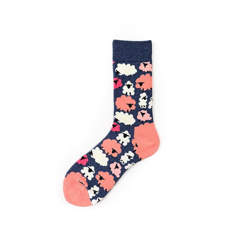 Hot selling colorful funny happy dress socks high quality