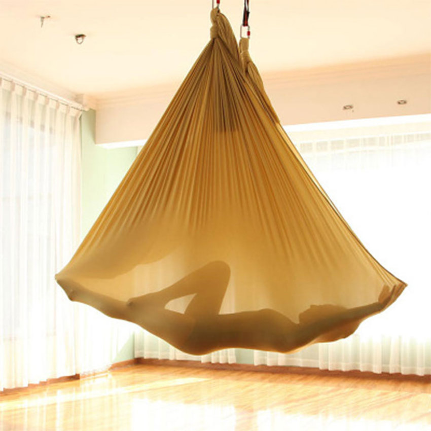 Jointop 5m or Custom Length Flying Antigravity Inversion Silk Aerial Yoga Hammock /Swing /Trapeze /Sling aerial yoga silk fabric