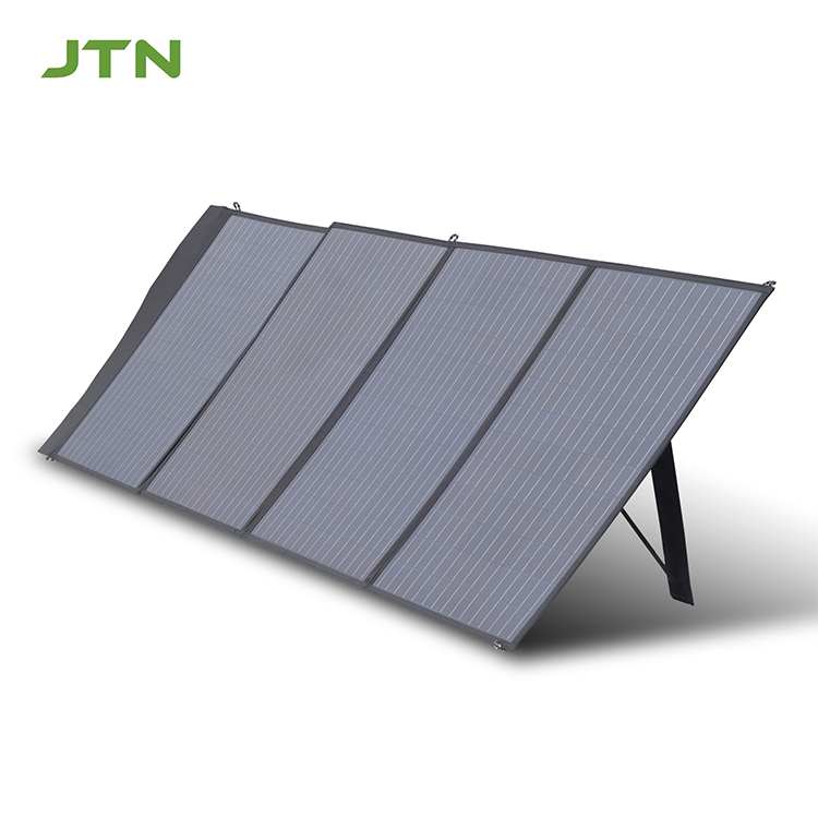 Portable Folding Mono Solar Charger 200W Foldable Solar Panel with 2 USB Outputs for 12v Power Station