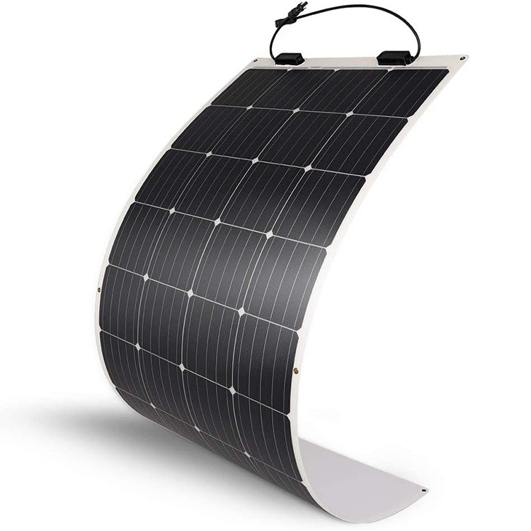 Mono PV Panel 100w 200w 250w 300w 400w 500w ETFE Semi Flexible Solar Panels with CE ROHS FCC PSE