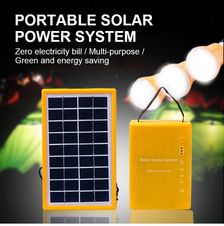 Africa Mini Solar Power Lighting Kit Indoor 10W Solar Panel Lighting System Home