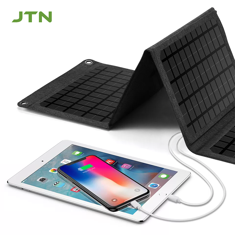 Outdoor lightweight 24w 30w folding foldable solar charger portable solar panel