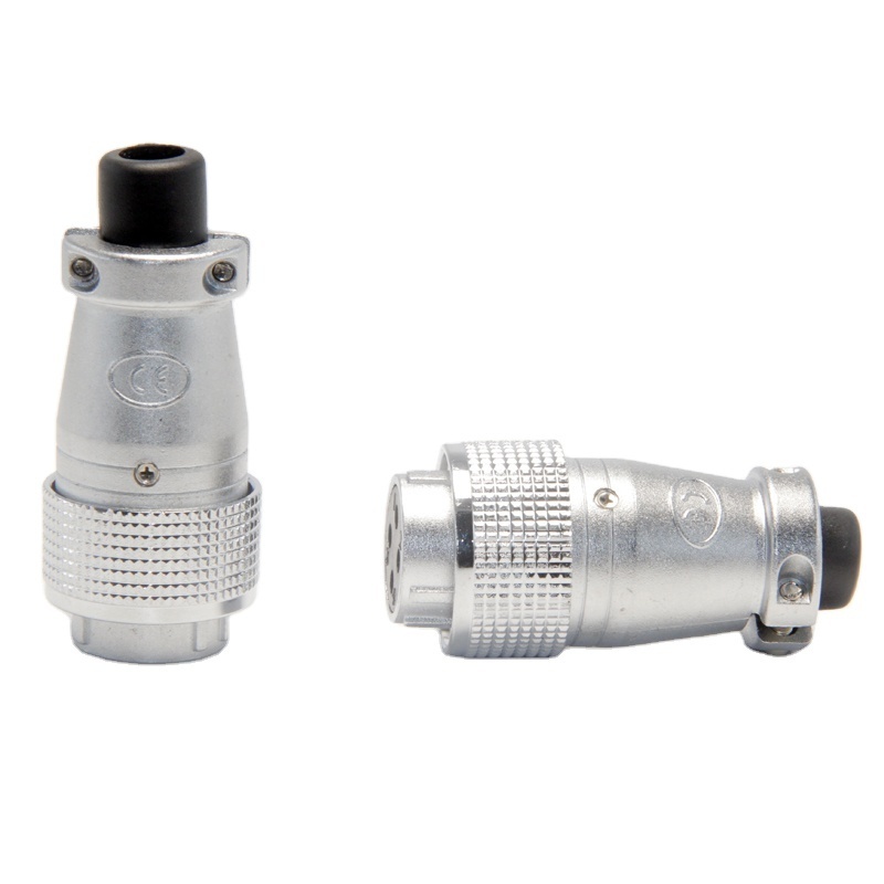 WEIPU WS20 M20 Female Plug with PVC sleeve IP65 Waterproof Metal Aviation Connector