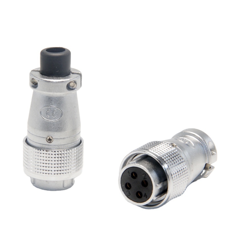 WEIPU WS20 M20 Female Plug with PVC sleeve IP65 Waterproof Metal Aviation Connector