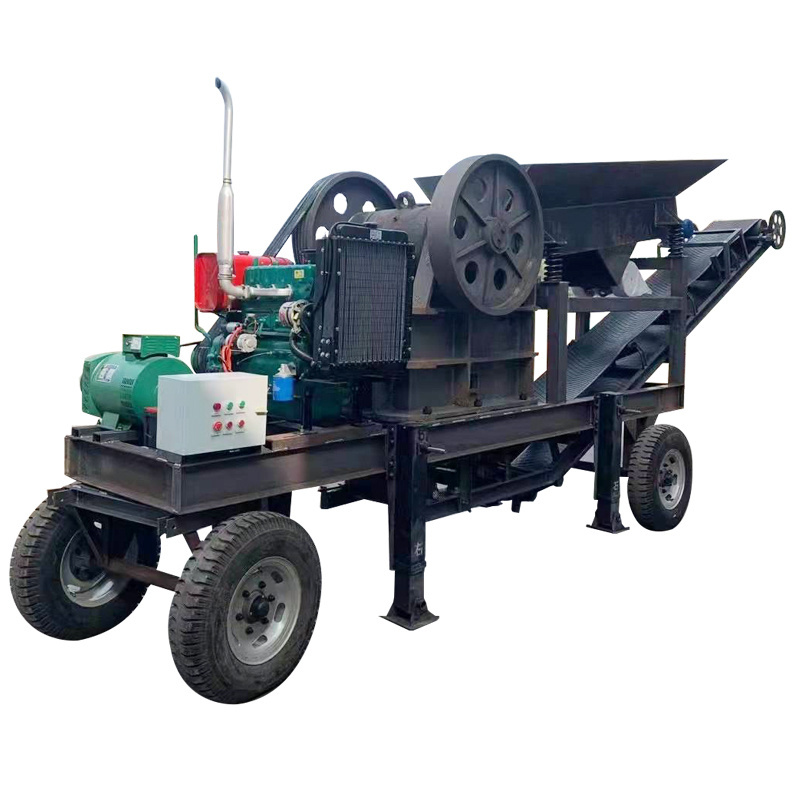 Low Price Mini Portable Mobile Small rock ore cone Stone Rock Diesel Ukrainian stone crusher For Sale