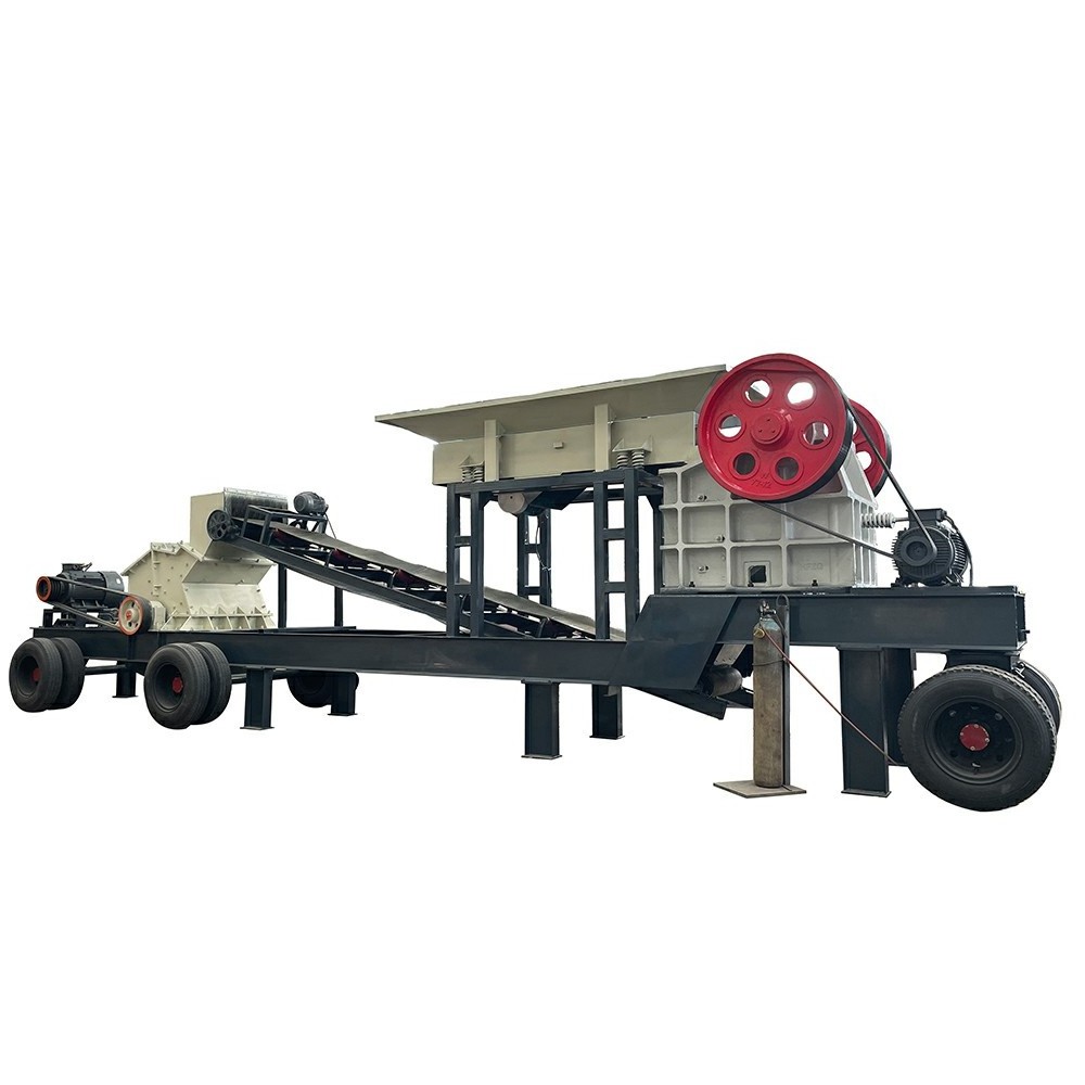 High efficiency portable mobile mini sand make brick jaw crusher machine