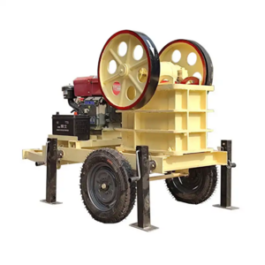 Household use Fine gravel jaw crusher 5-10 t/h mobile diesel or motor jaw crusher with conveyor