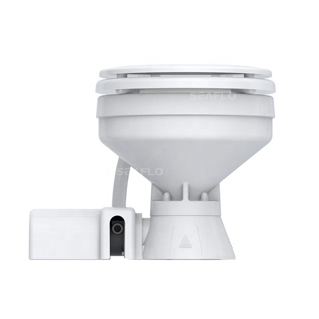 SEA FLO New Hot Sale Dc Electric Smart Marine Toilet System Rv shower Toilet combo caravan With Pump for Boat Yacht Bathroom