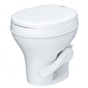 Residential Height RV Toilet High-Powered Tri-Directional Flush Nozzles Remove Foot Pedal toilet