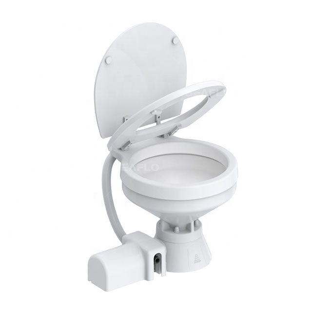 SEA FLO New Hot Sale Dc Electric Smart Marine Toilet System Rv shower Toilet combo caravan With Pump for Boat Yacht Bathroom