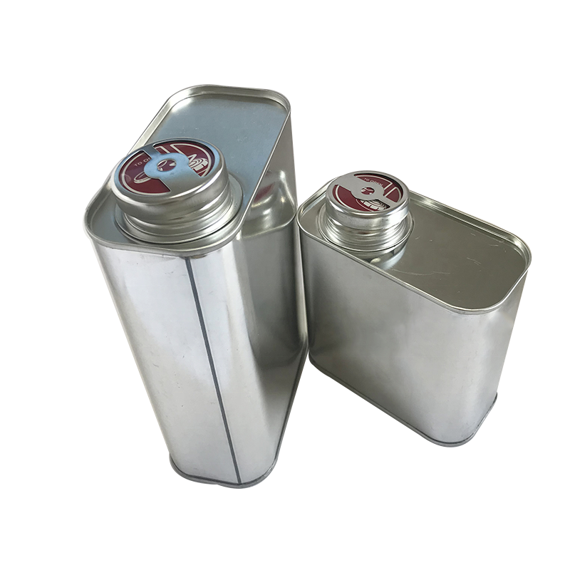 200ml-1L  F-style Square Rectangular Metal Jerry Tin Container Can For Glue/Engine Oil/Solvent/Paint Packaging