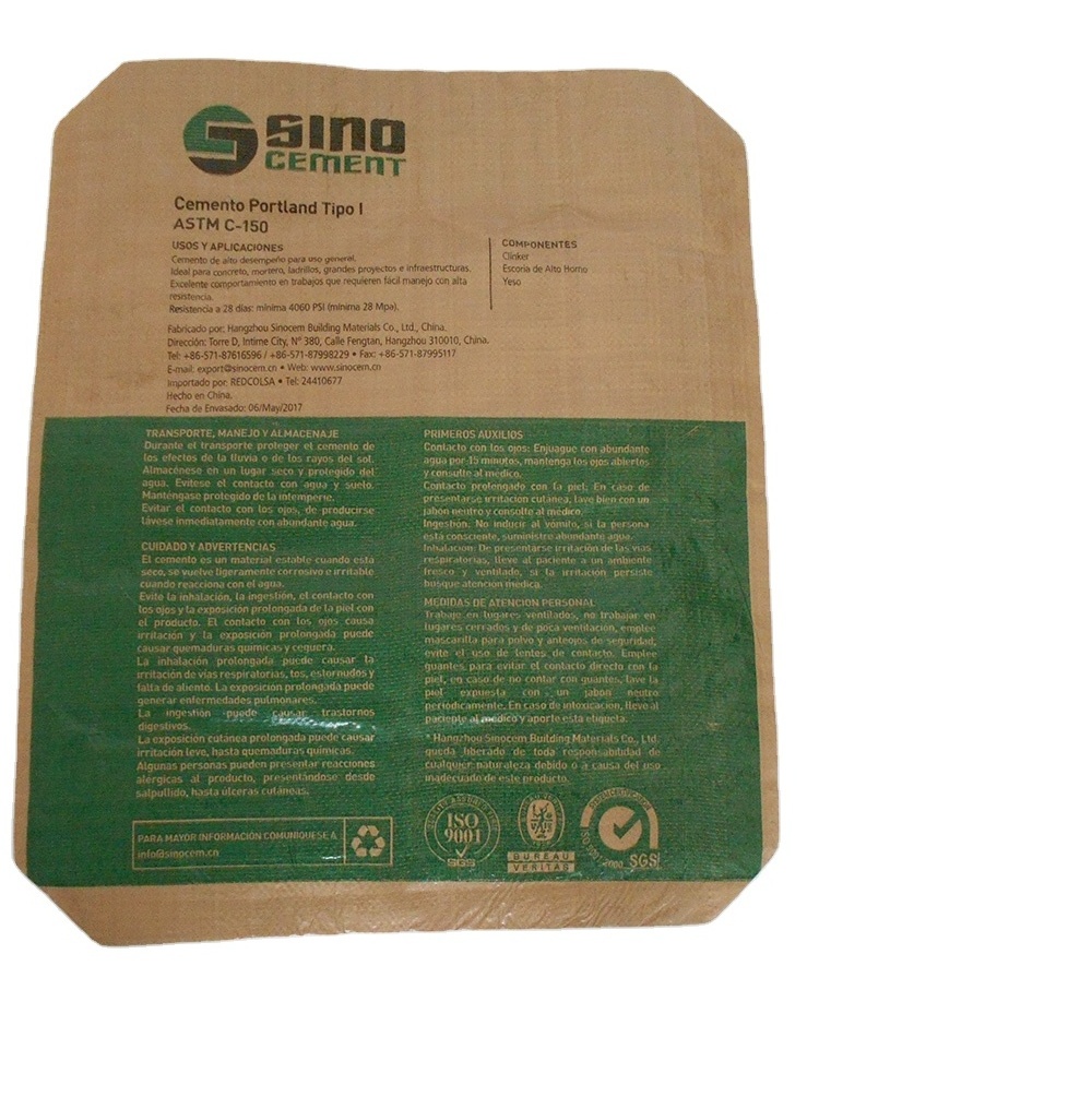 bulk cement dust bag cement bags fabric polyethylene bag for cement