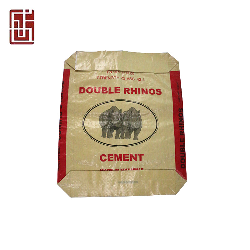 Recyclable 25kg 50kg cement bag price/polypropylene 50kg cement bag price with kraft paper