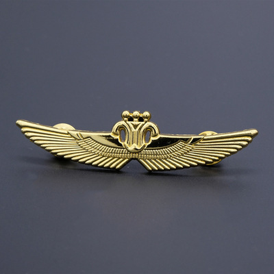 Manufacturer Customized Logo Aviator Wing Metal Pin Badge Custom Lapel Enamel Pin