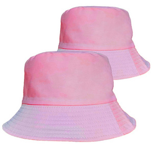 Manufacturer Custom Logo High Quality Uv Protection Sun Hat Cap Women Bucket Hats Polyester Cotton Fisherman Bucket Summer Hats