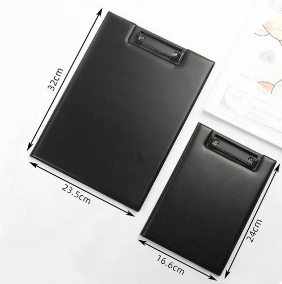 Collapsible  Storage PU Leather A4 A5 Conference Folder Writing Board High Quality Clipboard