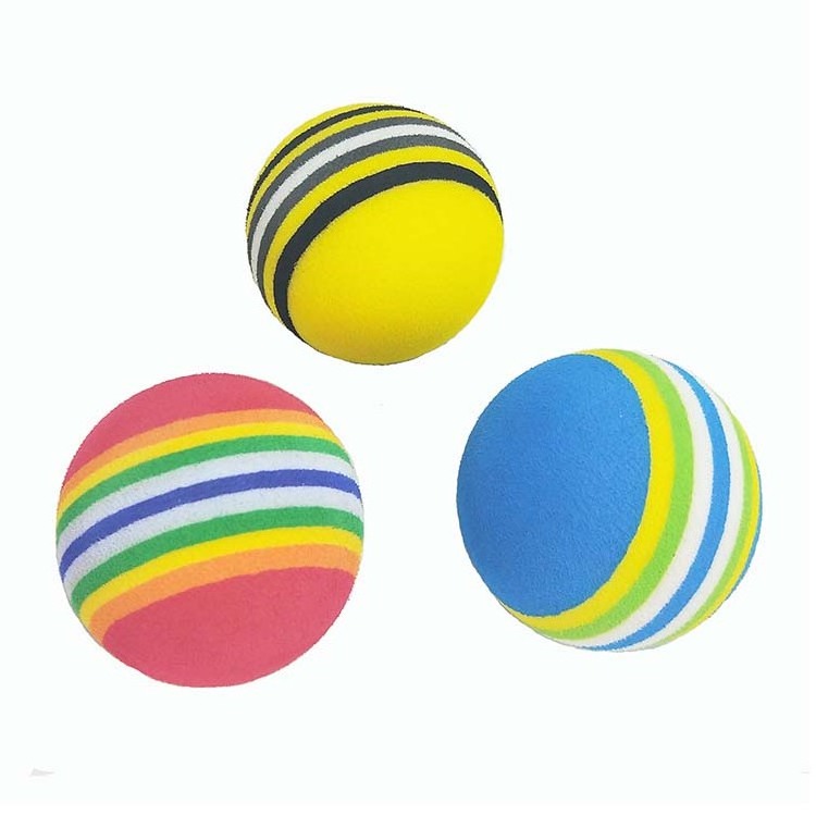 42mm Rainbow Foam Sponge Indoor Practice Golf Balls Training golf balls