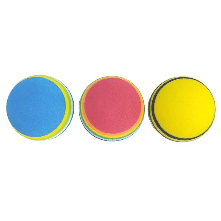 42mm Rainbow Foam Sponge Indoor Practice Golf Balls Training golf balls